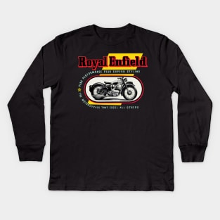 The Gorgeous Royal Enfield Cafe racer Motorcycles Kids Long Sleeve T-Shirt